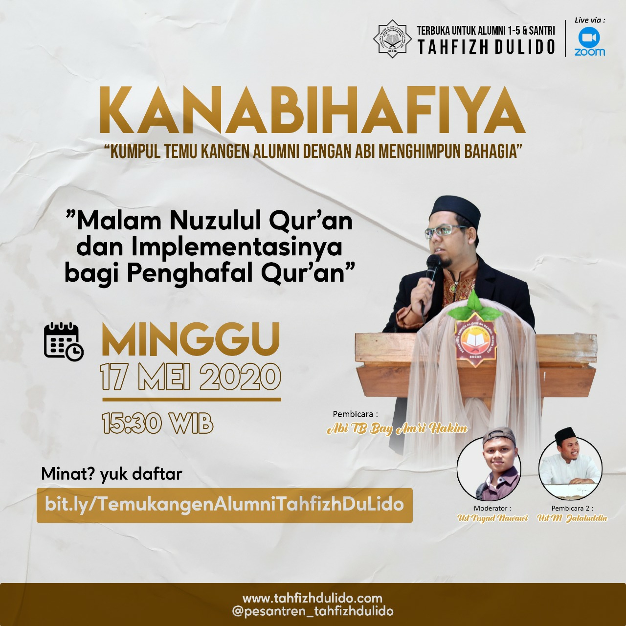 KANABIHAFIYA (Kumpul temu kangen Alumni dengan Abi menghimpun bahagia)