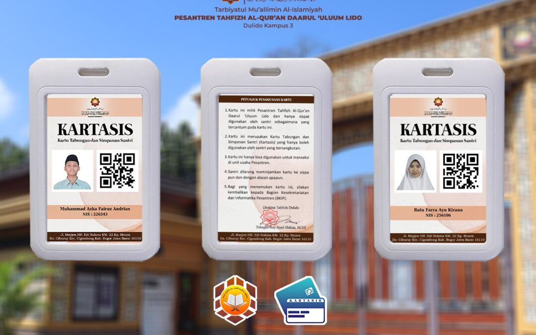 Kartu Tabungan dan Simpanan Santri | Kartasis