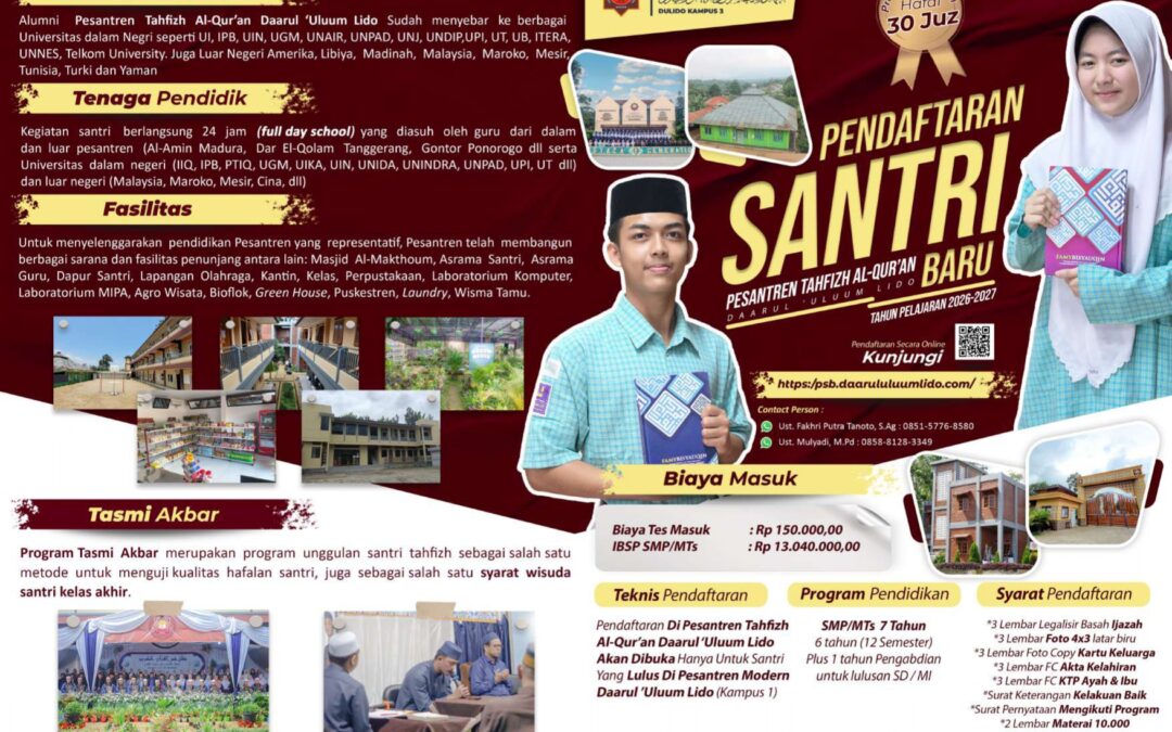 Brosur Tahun Ajaran 2026-2027